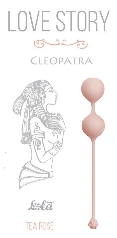 Розовые вагинальные шарики Cleopatra Tea Rose-11359