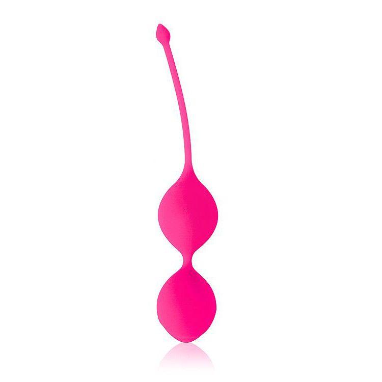 Розовые вагинальные шарики Cosmo с хвостиком-6013