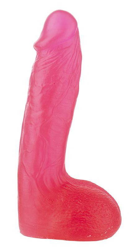 Розовый фаллоимитатор XSKIN 7 PVC DONG - 18 см.-942