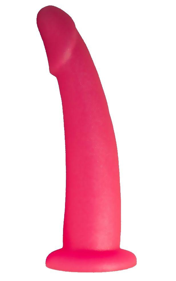 Розовый плаг-массажёр для стимуляции простаты - 16 см.-2093