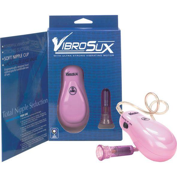 Розовый вибростимулятор для сосков VibroSux-1388