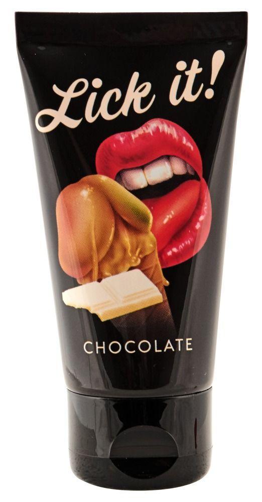 Съедобная смазка Lick It с ароматом белого шоколада - 50 мл.-12250