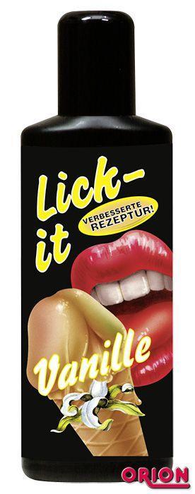 Съедобная смазка Lick It с ароматом ванили - 100 мл.-12253