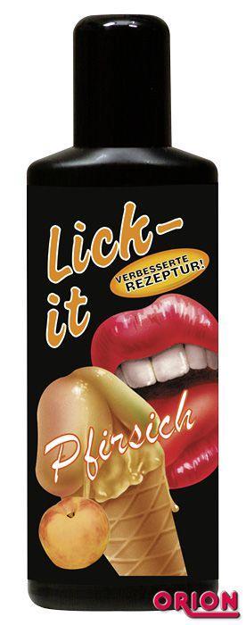 Съедобная смазка Lick It со вкусом персика - 100 мл.-12280