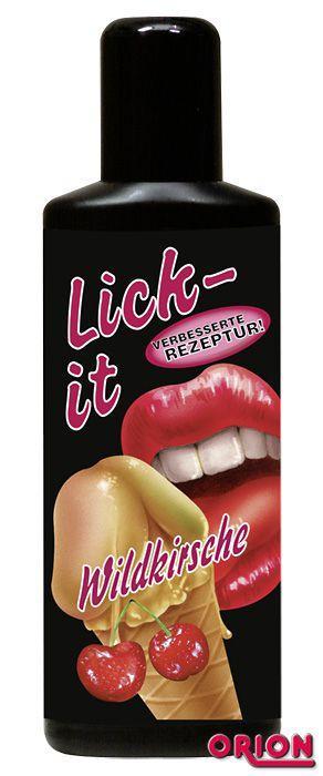 Съедобная смазка Lick It со вкусом вишни - 100 мл.-12279