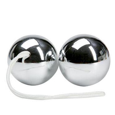 Серебристые вагинальные шарики Balls-5996
