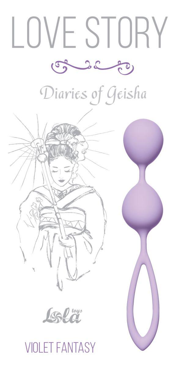 Сиреневые вагинальные шарики Diaries of a Geisha-5736