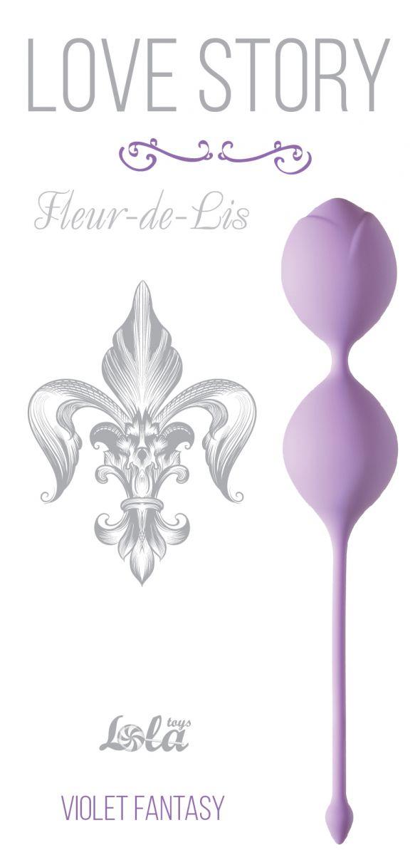 Сиреневые вагинальные шарики Fleur-de-lisa-5739