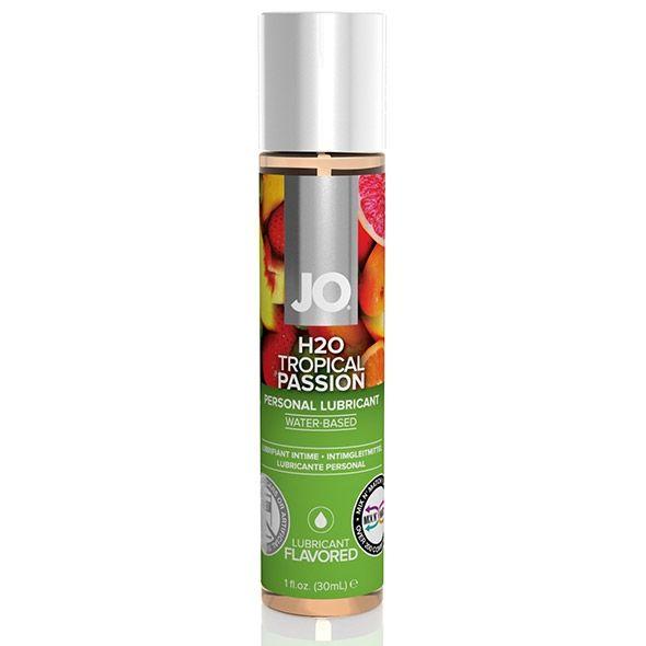 Смазка с ароматом тропических фруктов JO Flavored Tropical Passion - 30 мл.-8123