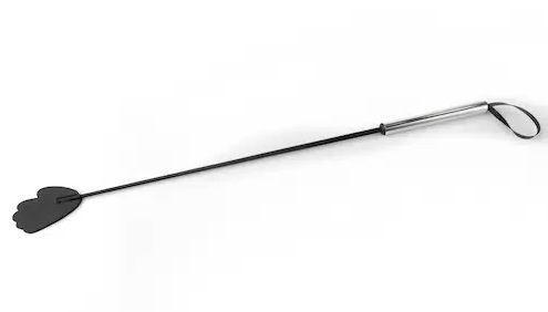 Стек с металлической хромированной  ручкой и шлепком-ладошкой - 62 см.-10979