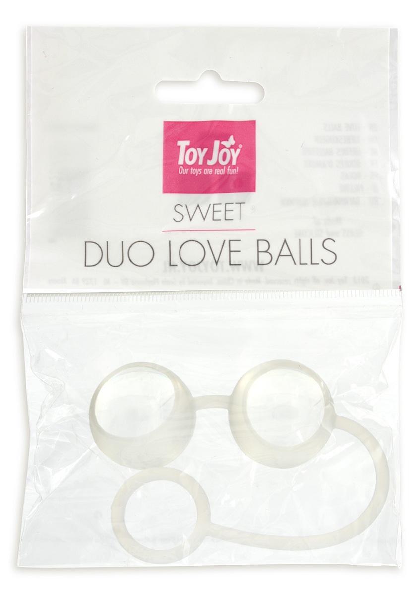 Стеклянные вагинальные шарики Duo Love Dalls на силиконовой сцепке-5681