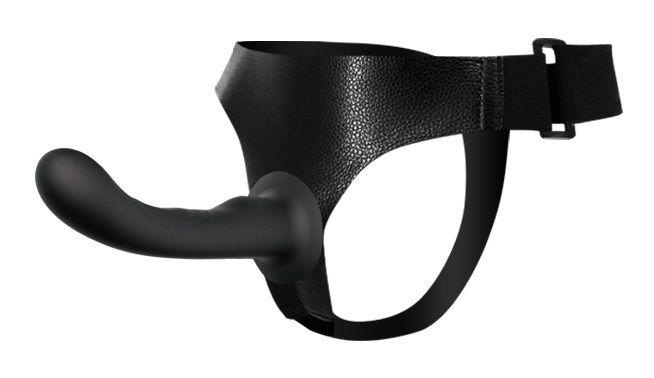 Страпон с изогнутой головкой Ultra Harness Curvy Dildo - 15