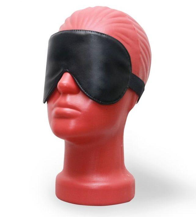 Светонепроницаемая маска на глаза из эко-кожи-7711