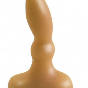 Телесный анальный плаг с каплевидным кончиком - 10 см.