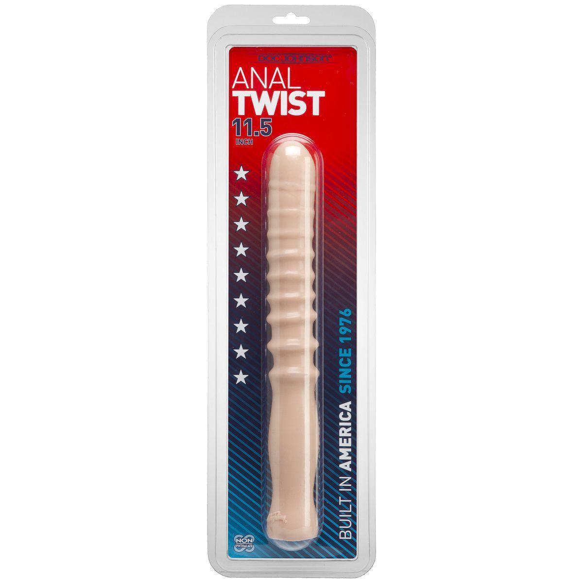 Телесный анальный стимулятор Anal Twist - 29 см.-2256