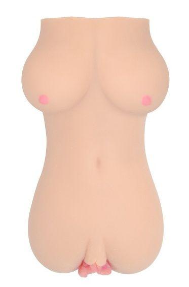 Телесный мастурбатор-вагина Clara OnaHole с имитацией груди