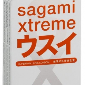 Ультратонкие презервативы Sagami Xtreme Superthin - 3 шт.