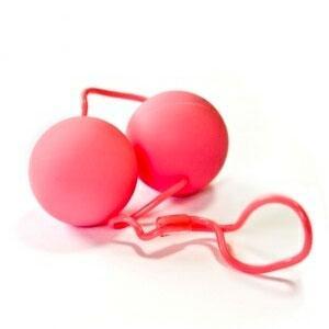 Вагинальные шарики розового цвета-447