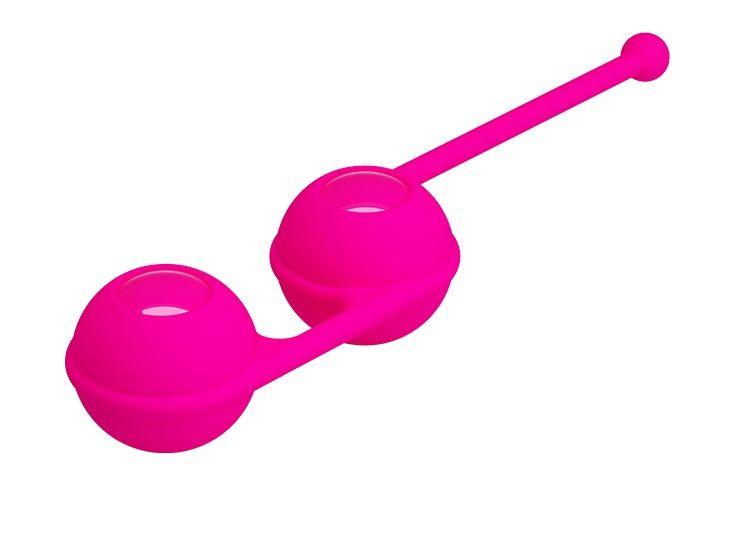 Ярко-розовые вагинальные шарики Kegel Tighten Up III-2236