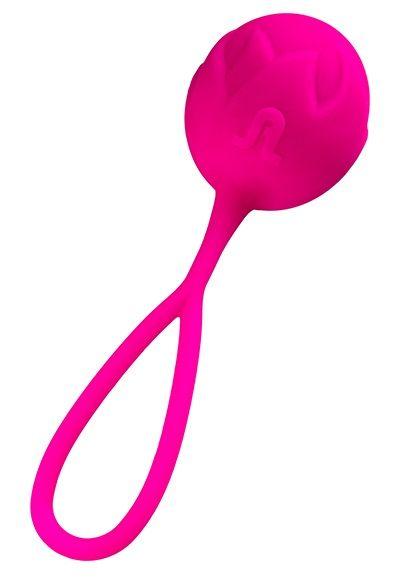 Ярко-розовый вагинальный шарик Geisha Ball Mia-5113