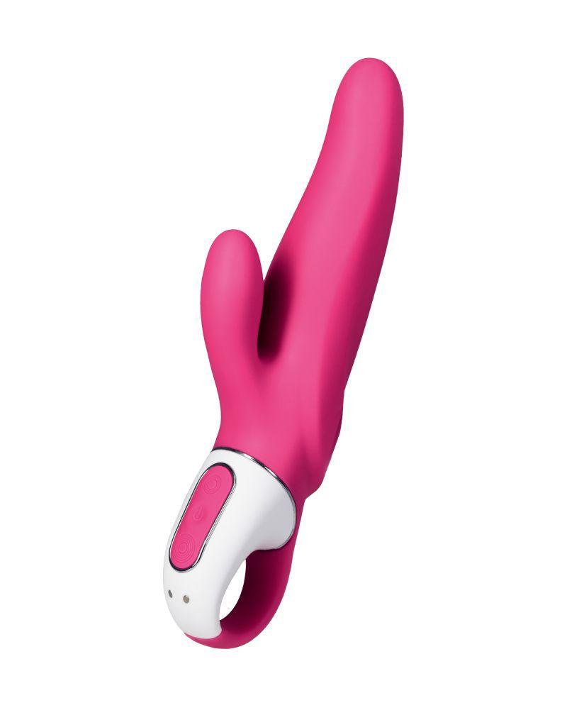 Ярко-розовый вибратор  Satisfyer Mr. Rabbit с клиторальным отростком - 22