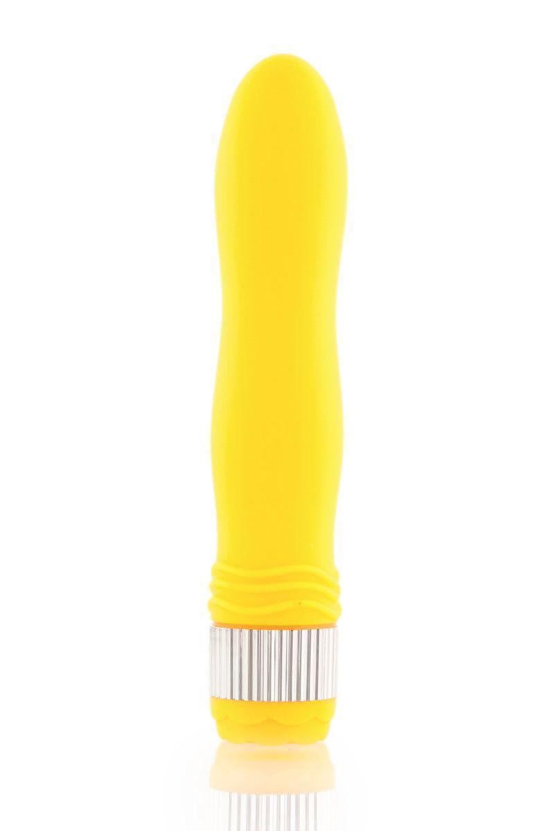Желтый водонепроницаемый вибратор - 21