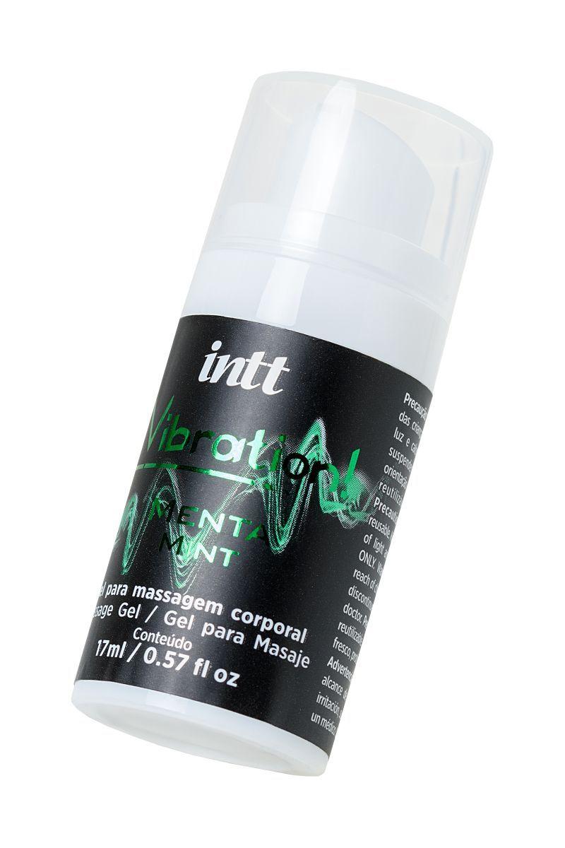 Жидкий массажный гель VIBRATION Mint с ароматом мяты и эффектом вибрации - 17 мл.-9572
