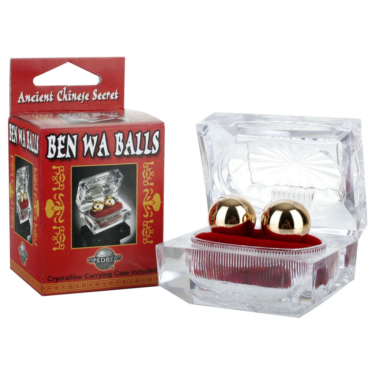 Золотистые вагинальные шарики Ben Wa Balls-226