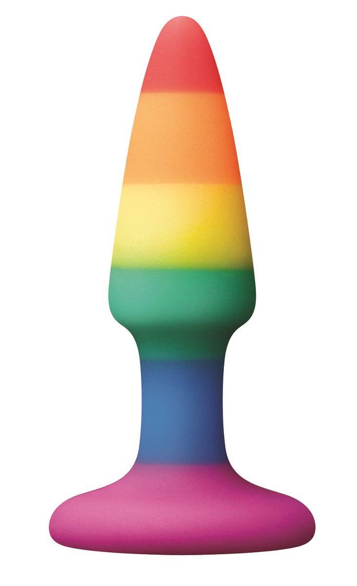Разноцветная мини-пробка Colours Pride Edition Pleasure Plug Mini - 8