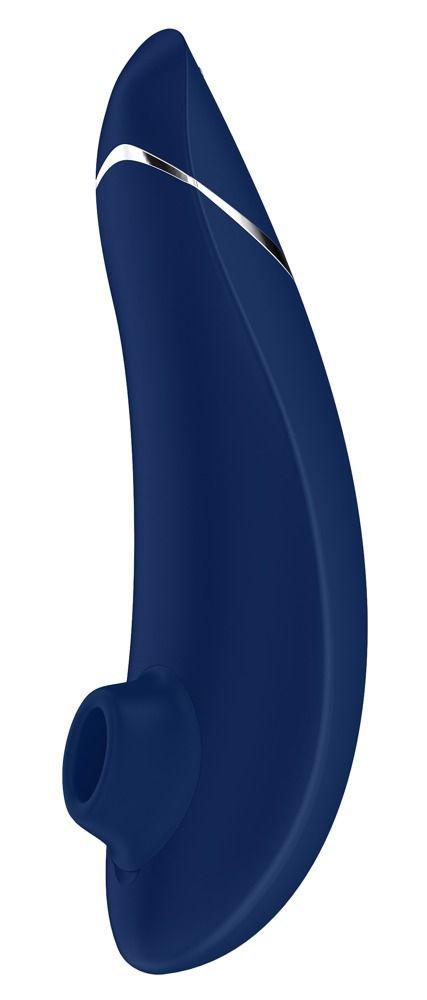 Синий бесконтактный клиторальный стимулятор Womanizer Premium-939