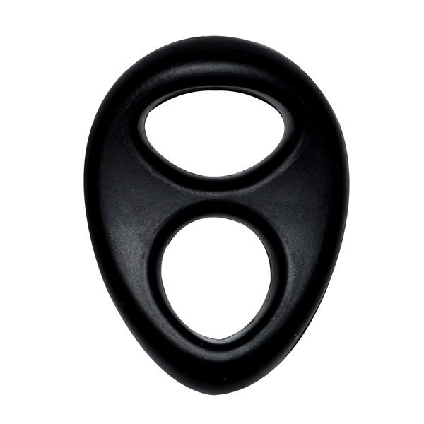 Черное эрекционное кольцо на пенис RINGS LIQUID SILICONE-459