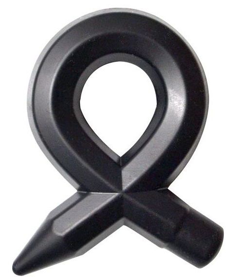 Чёрное силиконовое эрекционное кольцо RINGS LIQUID SILICONE-364