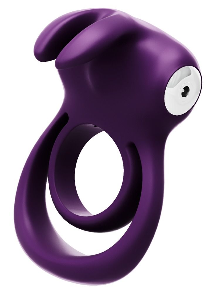 Фиолетовое эрекционное кольцо VeDO Thunder Bunny-2586