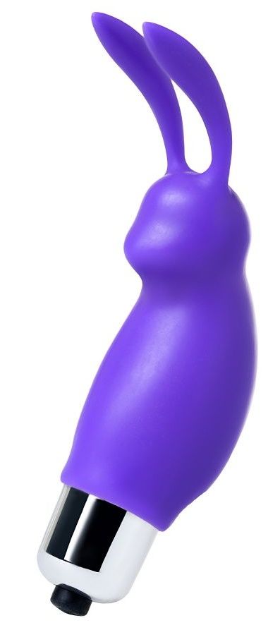 Фиолетовый мини-вибратор  Зайчик-3062
