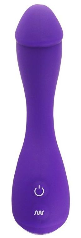 Фиолетовый вибратор Devil Dick - 16 см.-2645