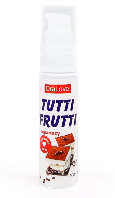 Гель-смазка Tutti-frutti со вкусом тирамису - 30 гр.-1626