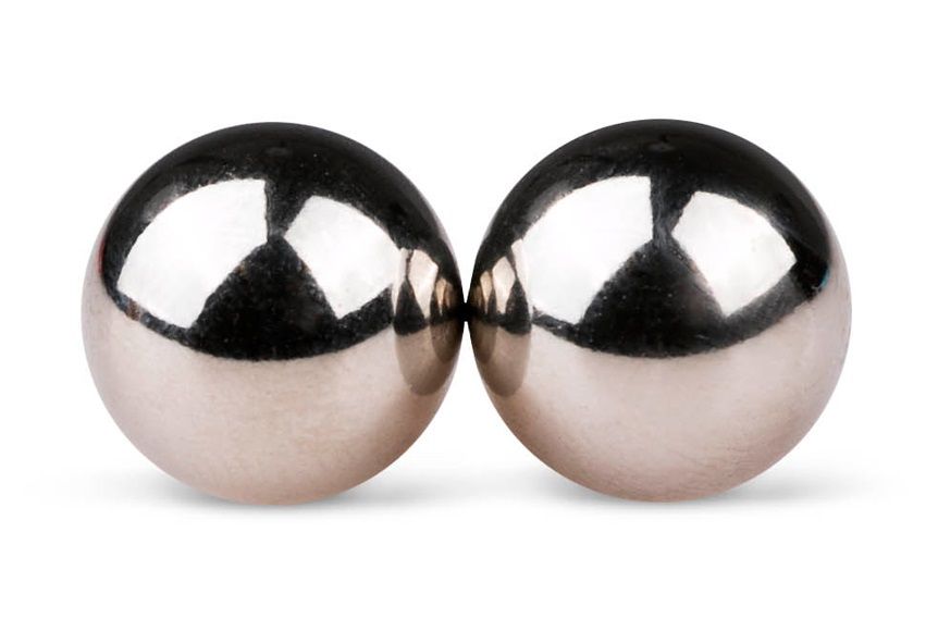 Серебристые вагинальные шарики без сцепки Ben Wa Balls-2845