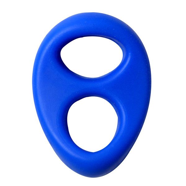 Синее эрекционное кольцо на пенис RINGS LIQUID SILICONE-458