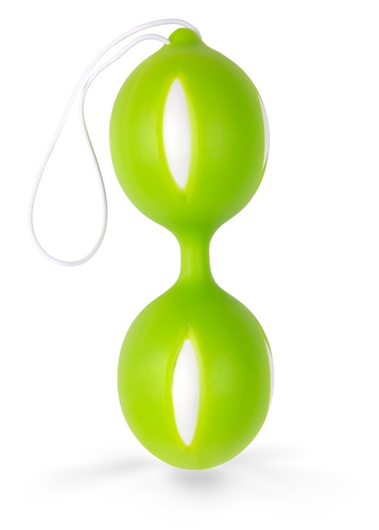 Зеленые вагинальные шарики с петелькой-2078
