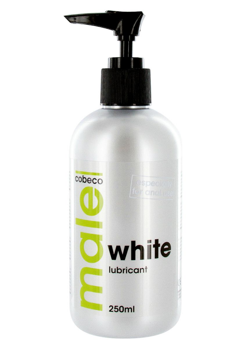 Анальная смазка на водной основе MALE Cobeco White Lubricant - 250 мл.-