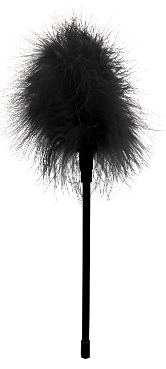 Черная пуховка Feather - 27 см.-