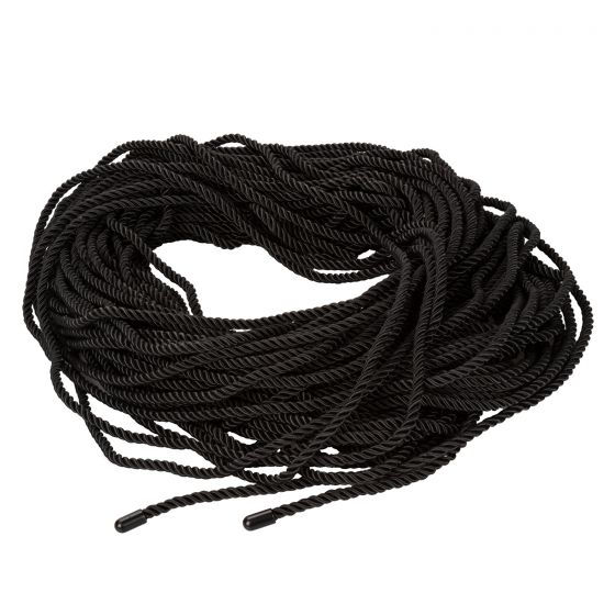 Черная веревка для шибари BDSM Rope - 50 м.