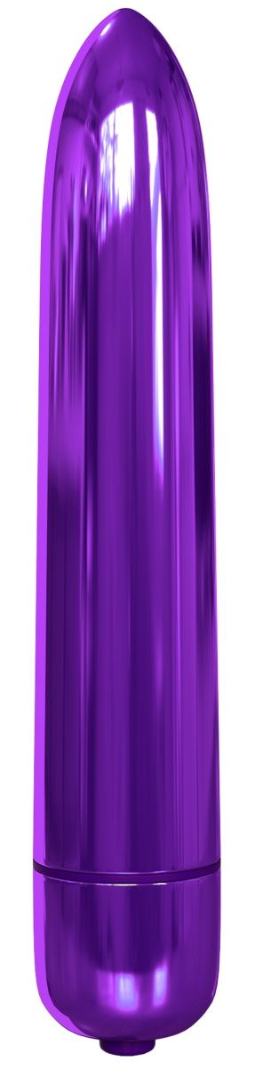 Фиолетовая гладкая вибропуля Rocket Bullet - 8