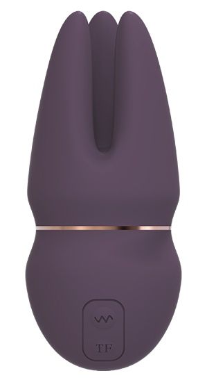 Фиолетовый клиторальный стимулятор SAGA-