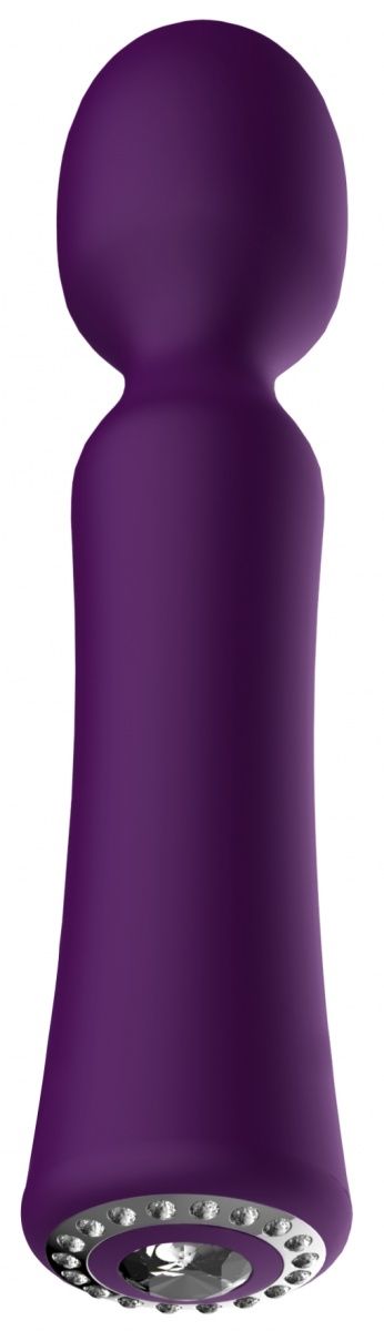 Фиолетовый универсальный массажер Wand Pearl - 20 см.-