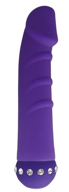 Фиолетовый вибратор SPARKLE SUCCUBI VIBRATING DONG - 14
