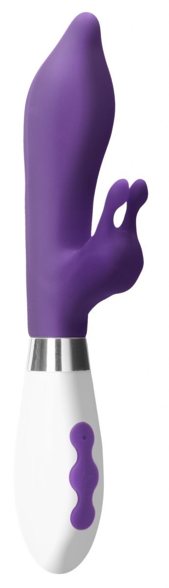 Фиолетовый вибратор-кролик Adonis - 22 см.-