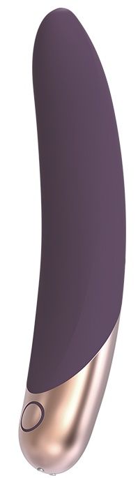 Фиолетовый вибромассажер ASTERIA - 21 см.
