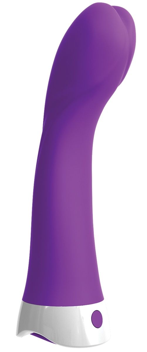 Фиолетовый вибромассажер Wall Banger G - 19