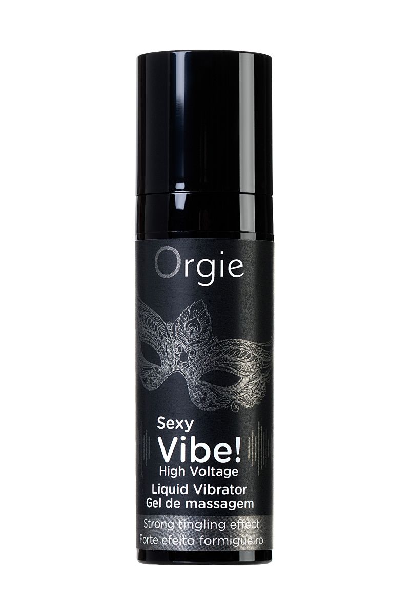 Гель для массажа ORGIE Sexy Vibe High Voltage с эффектом вибрации - 15 мл.-